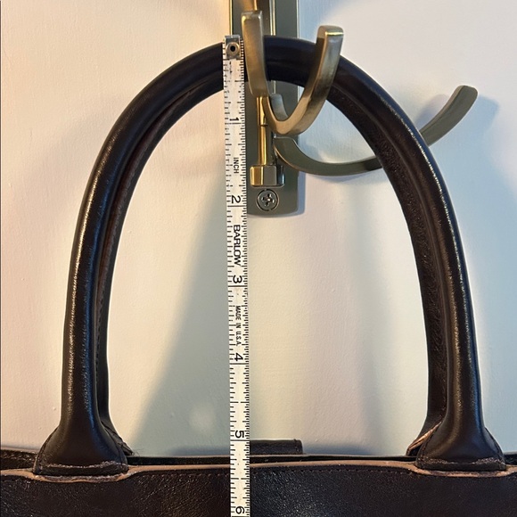 Furla brown vtg Leather Tote Bag - Picture 2 of 8